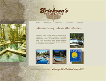 Tablet Screenshot of ericksonspools.com